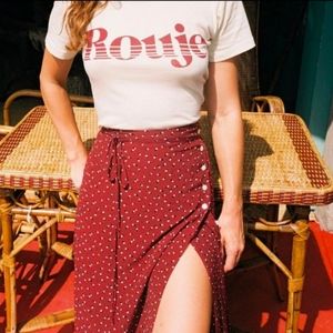 Rouje Gloria Wrap Skirt